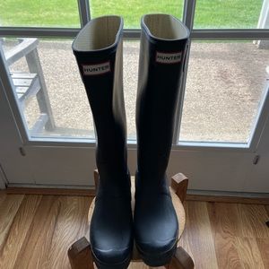 SOLD Women's Original Tall Rain Boots with Tall Fleece Cuff Socks